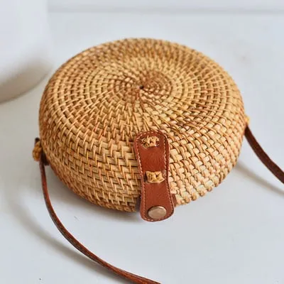 Woven Rattan Bag