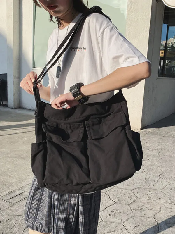 xakxx Simple Solid Color Bags Accessories
