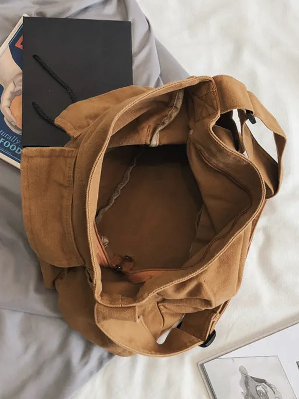 xakxx Simple Solid Color Bags Accessories