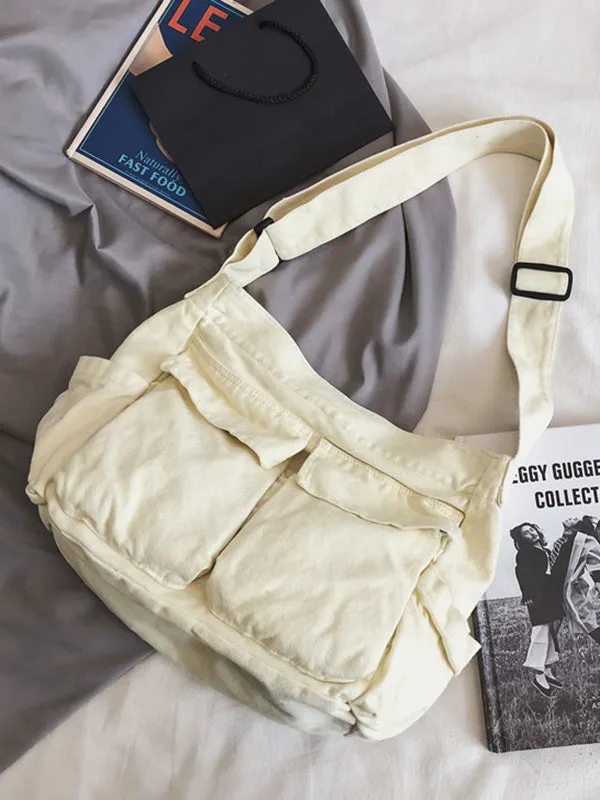 xakxx Simple Solid Color Bags Accessories