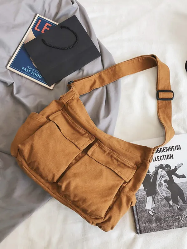 xakxx Simple Solid Color Bags Accessories