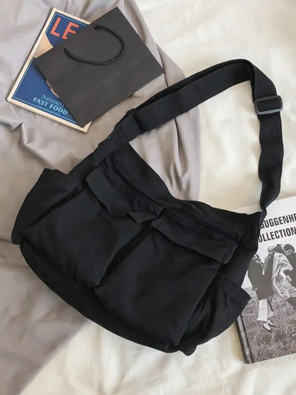 xakxx Simple Solid Color Bags Accessories